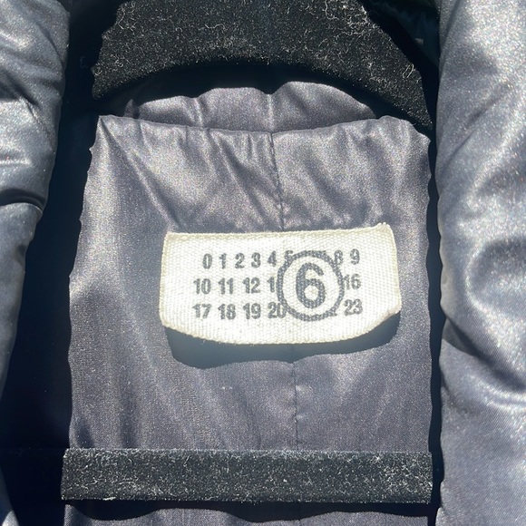 MM6 MAISON MARGIELA PUFFER LONGLINE COAT SIZE 42 - Picture 3 of 8